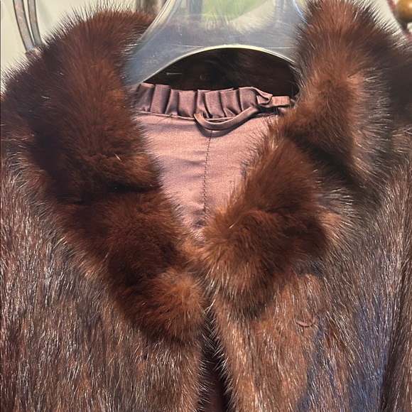 Brown Mink Fur Jacket - Picture 2 of 8